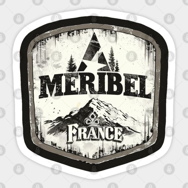 Méribel - France Sticker by goodoldvintage